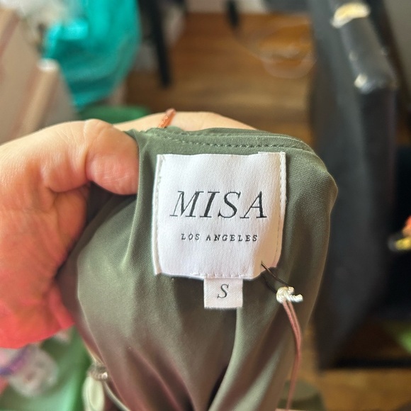 NWT MISA Elegant Green Evening Gown - Picture 6 of 6